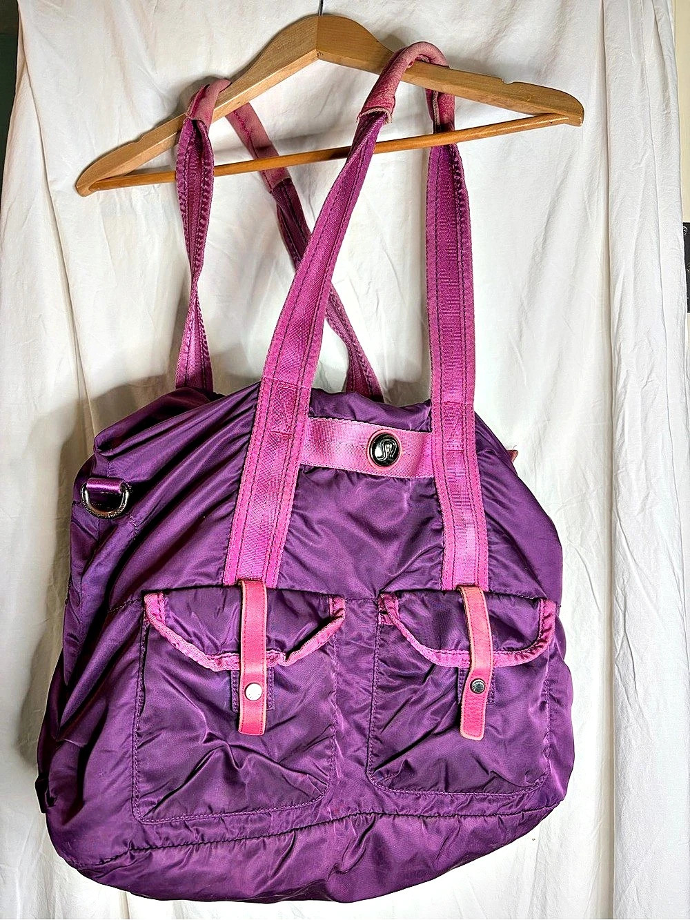 lululemon Purple & Pink Tote Bag